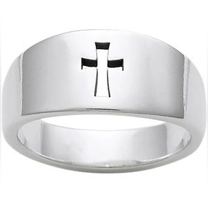James Avery Sterling Cross Ring (Retired Style)
